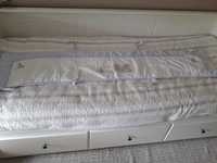 Resguardo de proteção de berço e cama de grades