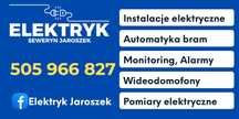 ELEKTRYK -Instalacje, Pomiary, Bramy, Monitoring, Wideodomofony