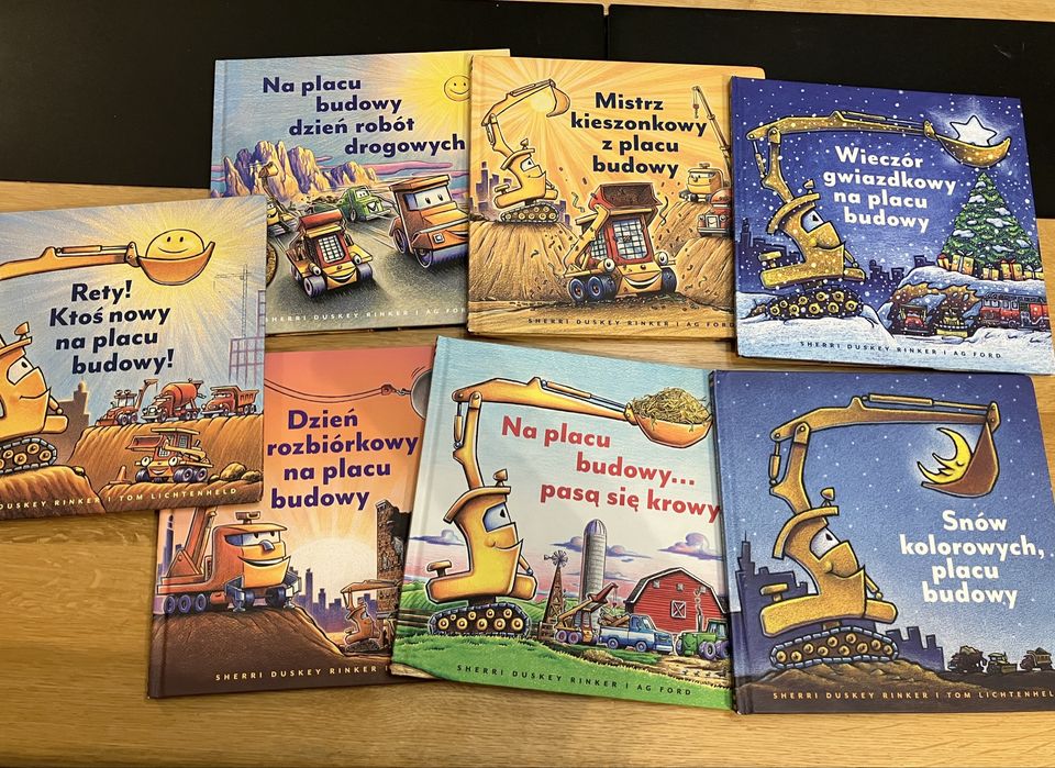 Zestaw 7 książeczek Na placu budowy