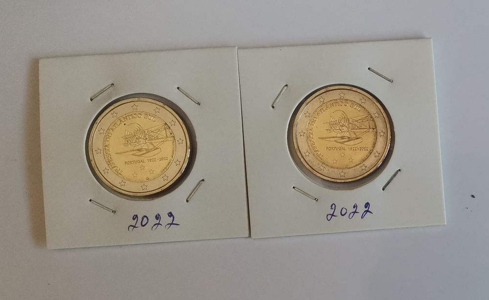 Moeda 2022 comemorativa 2€ -"Travessia do Atlântico Sul"