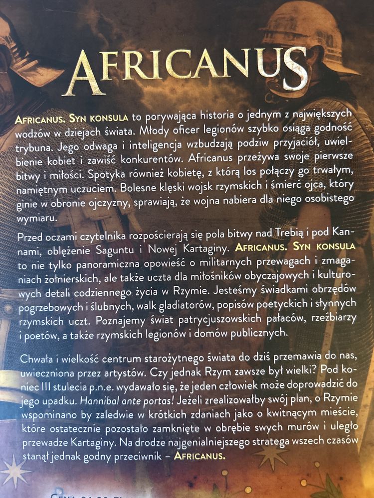 Książka Santiago Posteguillo Africanus Syn Konsula