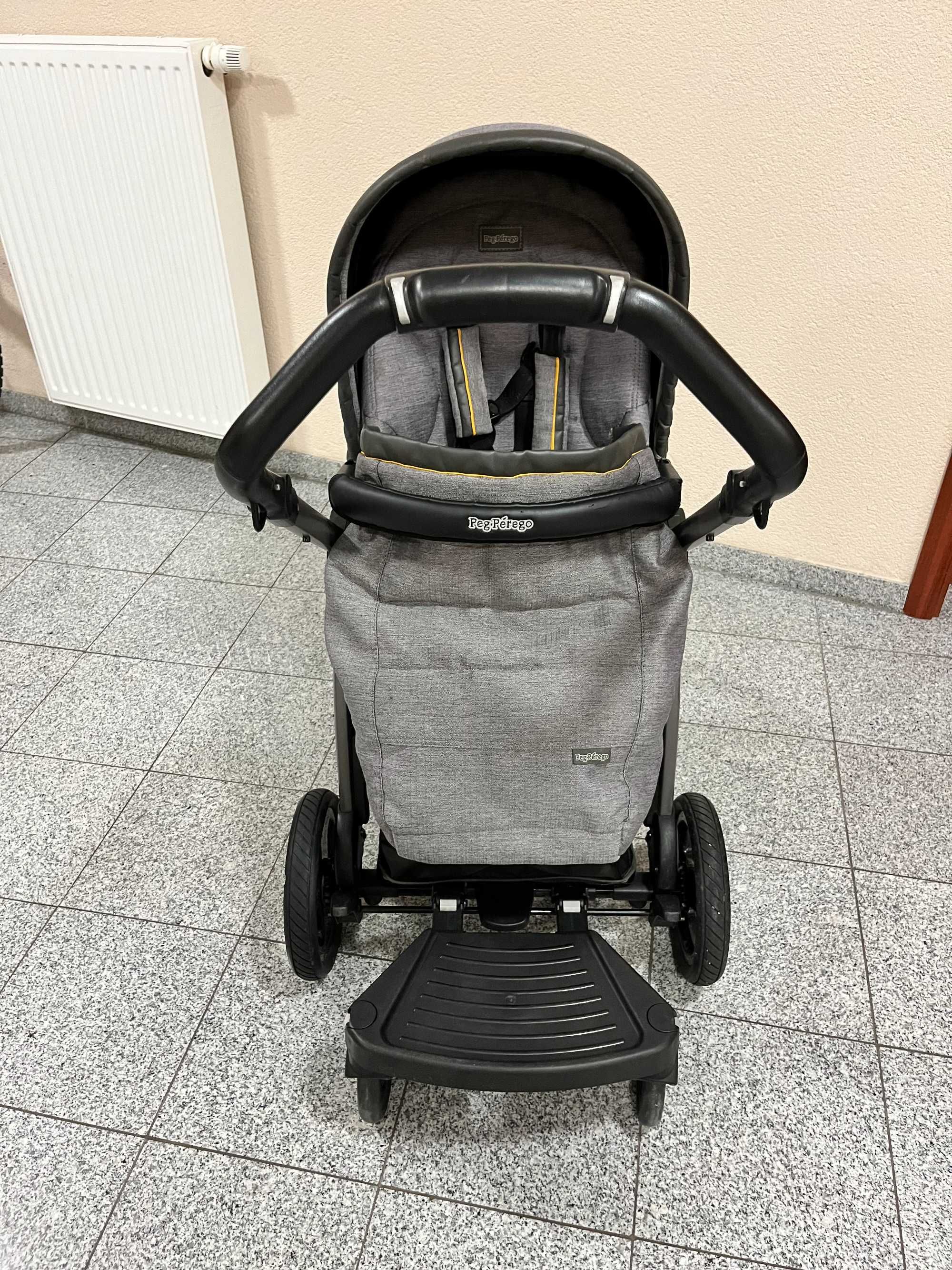 Wózek 3w1 Peg Perego Book Plus S + podstawka dla rodzeństwa