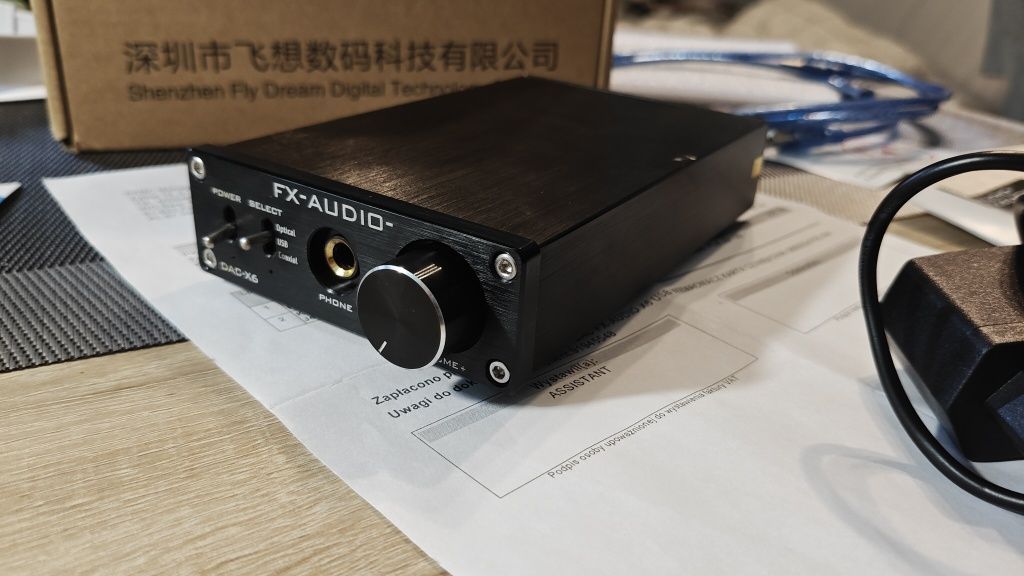Karta dźwiękowa że wzmacniaczem Fx-Audio Dac X6