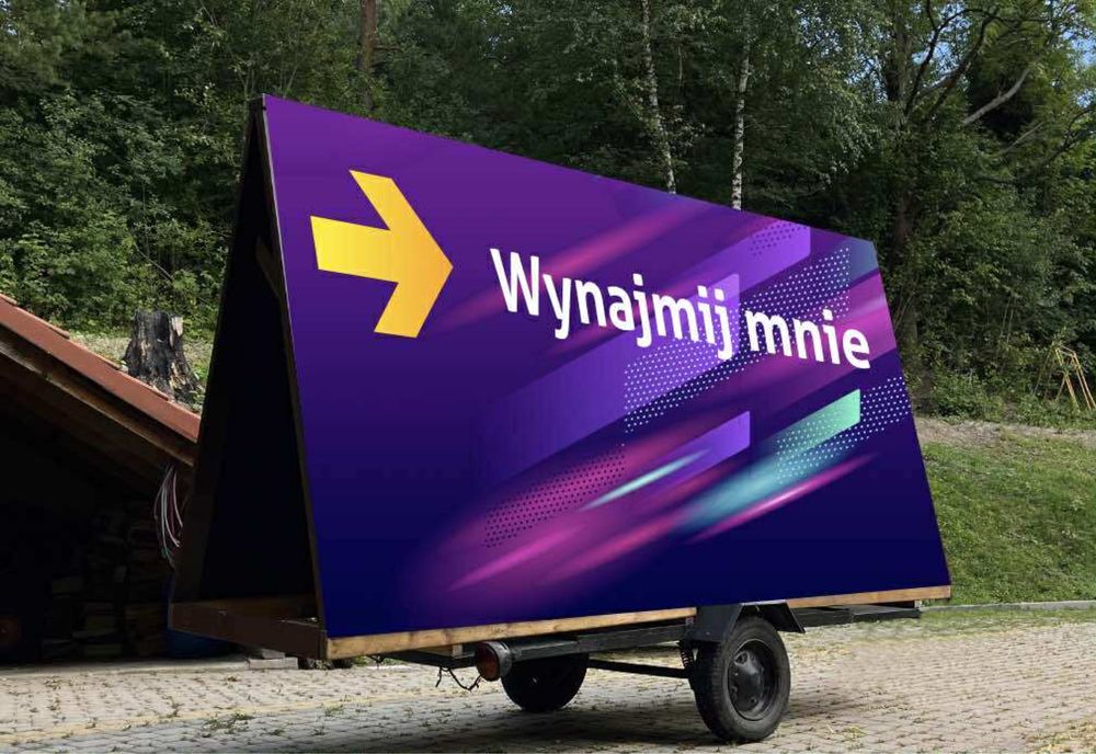 Przyczepka reklamowa do wynajecia