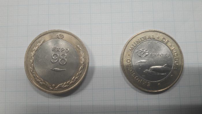 Lote de 14 moedas de 100 e 200 escudos - comemorativas