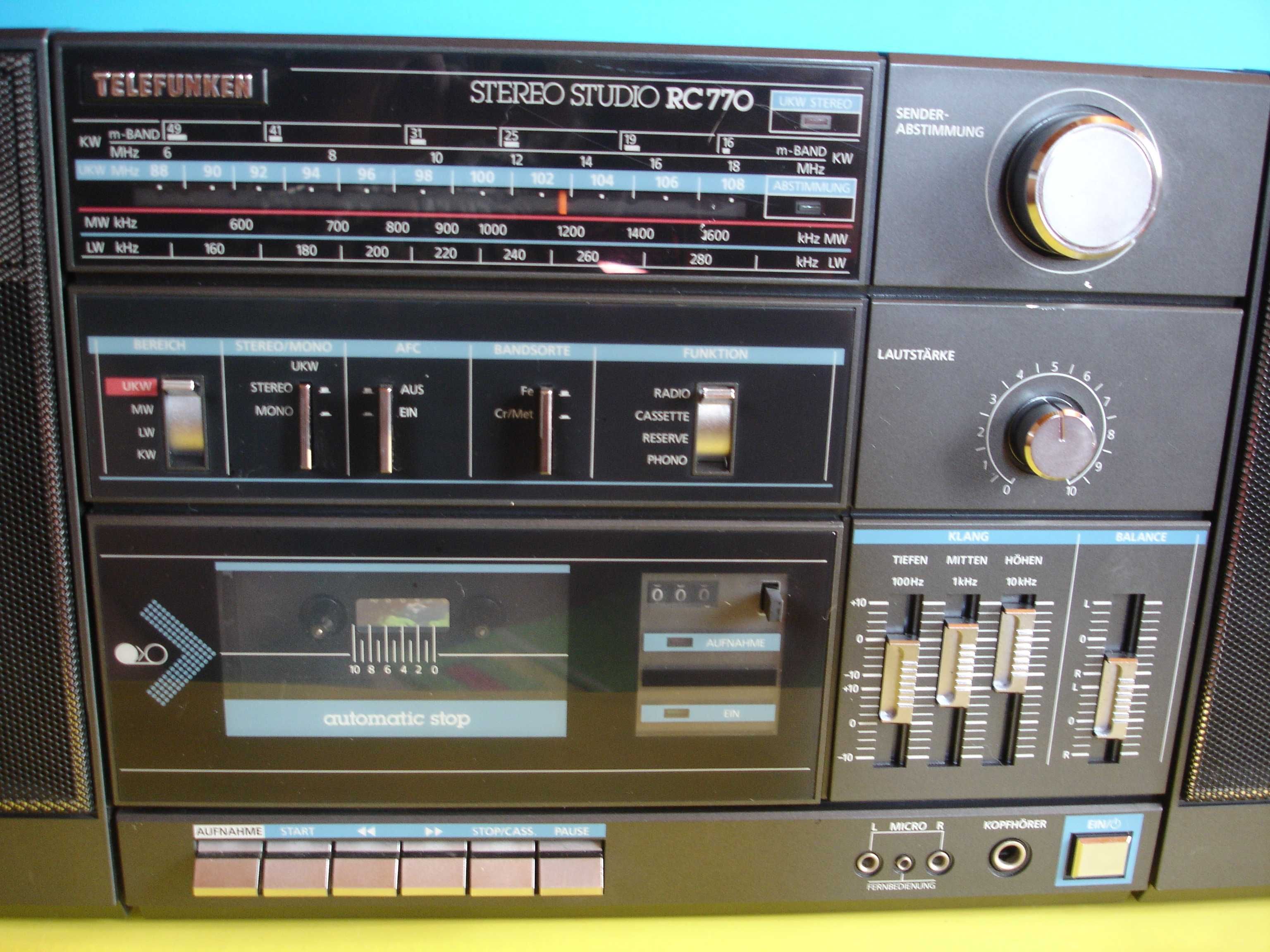 Radiomagnetofon TELEFUNKEN RC-770