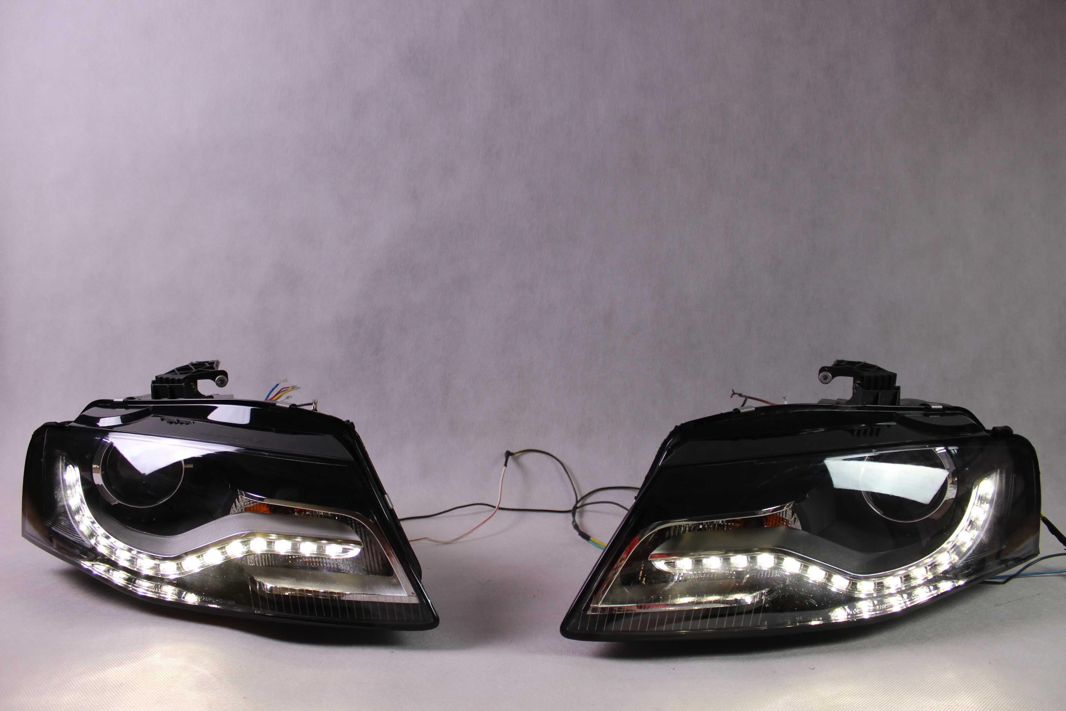 Lampy reflektory przednie przód AUDI A4 B8 08-12 H7 LED Dzienne NOWE!