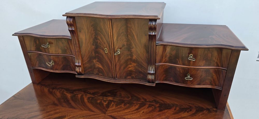 Sekretarzyk Biurko stylowe Mahoń Ludwik Chippendale