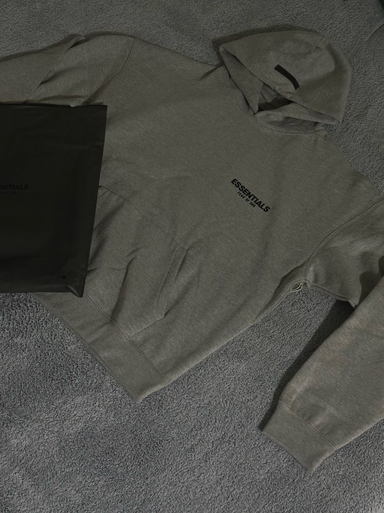 Bluza Fear Of God essentials Dark Oatmeal hoodie