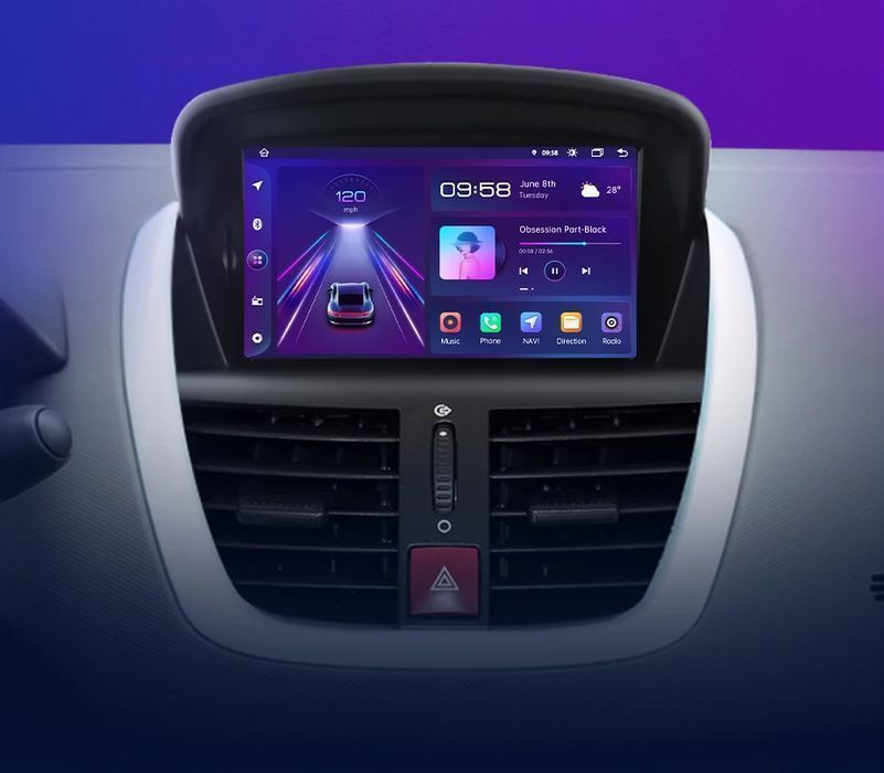 Radio dla Peugeot 207 i 207CC 2006 - 2015 – CarPlay i Android Auto