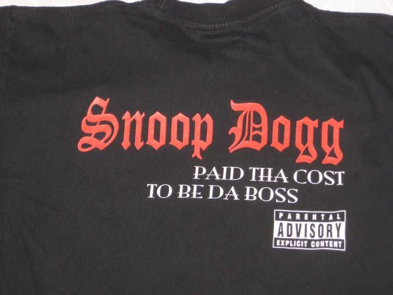 T-shirt koszulka Snoop Dogg raper trawka rap oldschool retro vintage