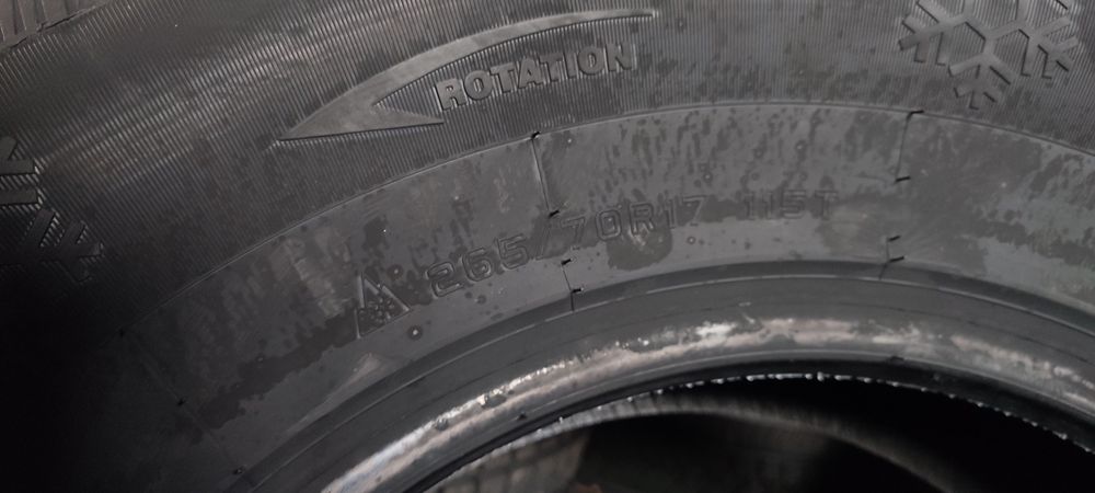 Шини зимові нові Mirage MR-W662 під шип 265/70R17 115T джипи 2025р