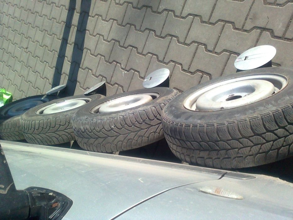 4 Koła Felgi Stalowe 13 Srebrne Kołpaki Dekle Kapsle VW Golf 2 II 4x10