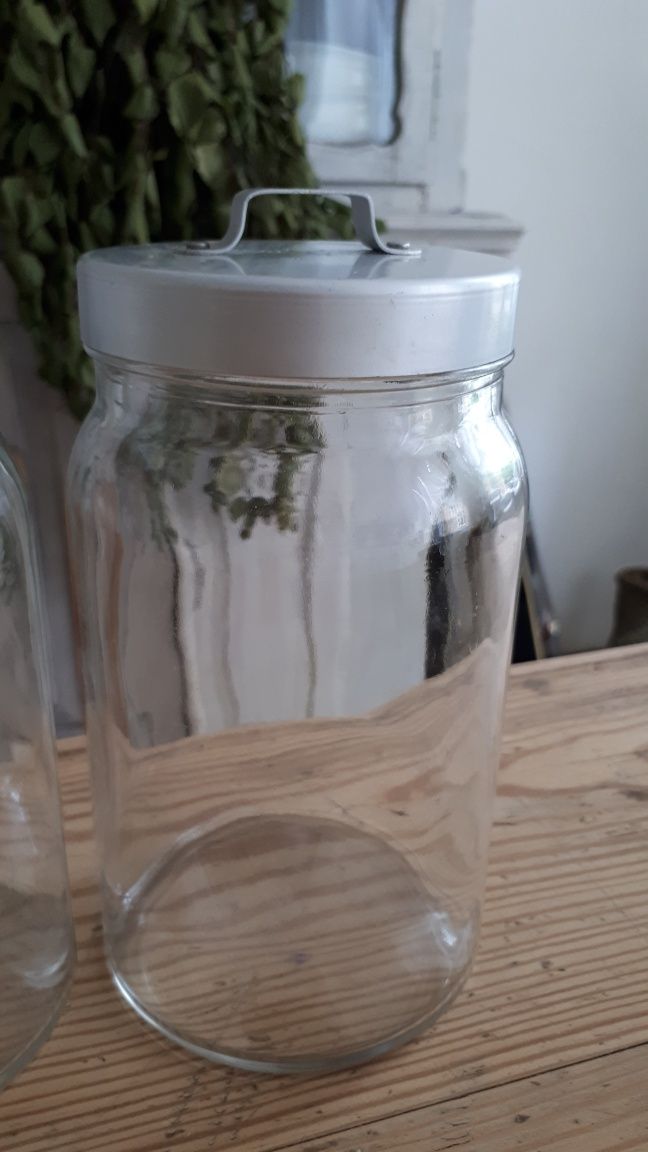 Słoik Ikea Burken, pojemnik szklany, trzy słoiki
