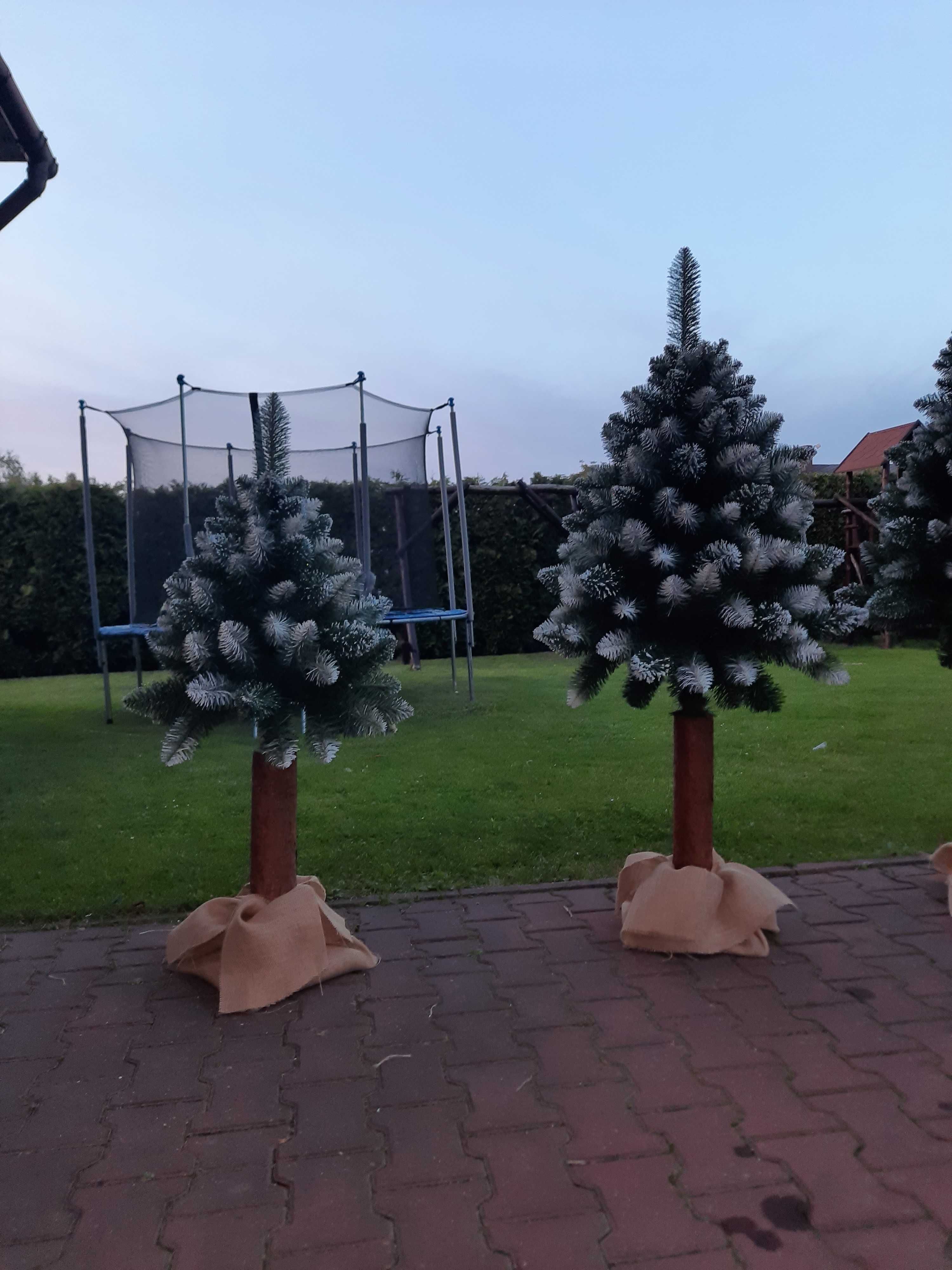Choinka sztuczna 120cm  - Sosna Diamentowa na pniu
