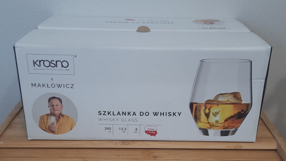 Szklanki do Whisky KROSNO x Makłowicz NOWE 6 SZT. 390ML