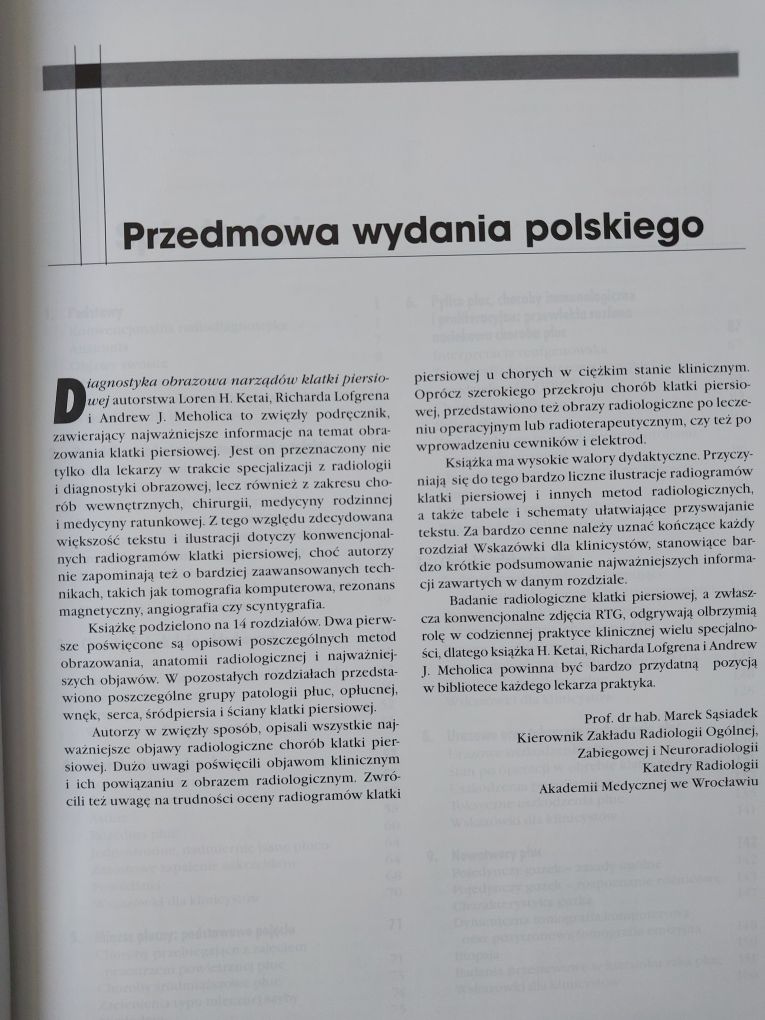 Diagnostka obrazowa narządów klatki piersiowej. Nowa.