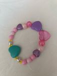 Bransoletka handmade z różnych ozdób i koralików