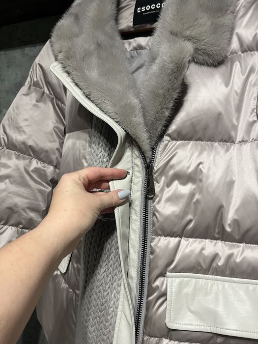 Куртка Пухова з хутром норки