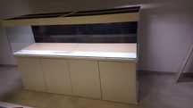 Zestaw 200x60x50 600L Szafka Acryl/Gloss Pokrywa Alu LED od NEXUS
