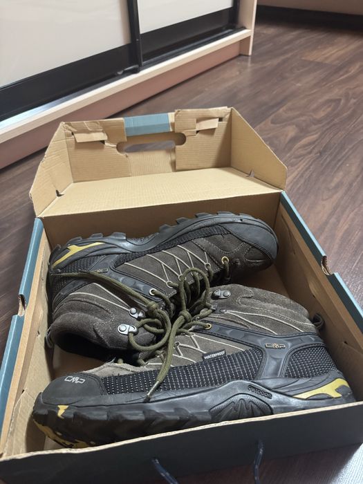 Чоловічі теплі зимові хакі ботинки CMP Waterproof водонепроникні