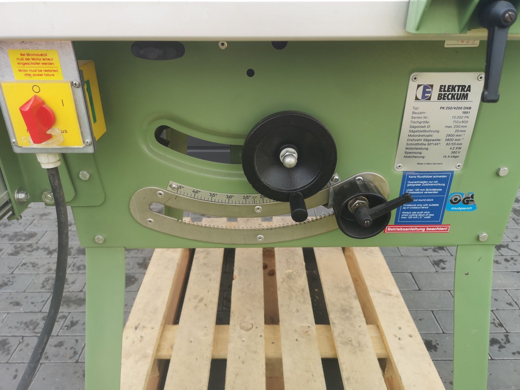 Piła Stołowa Formatówka Krajzega Elektra Beckum PK 250