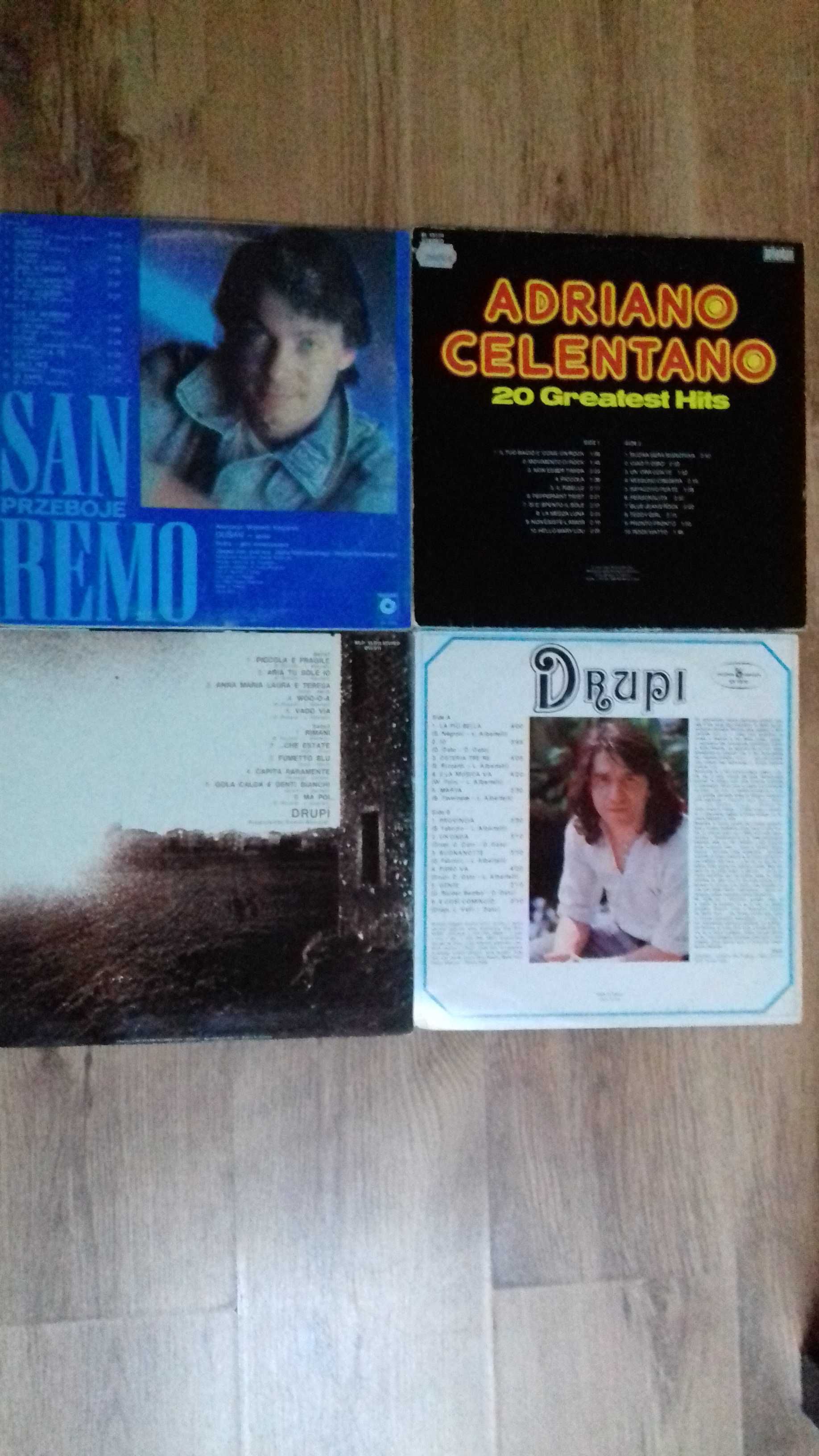 Płyty winilowe Drupi.San Remo.Adriano Celentano od 19 zł