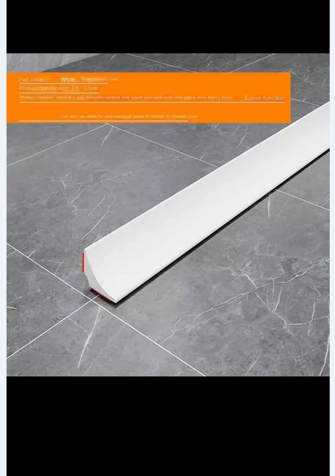2 Tiras Autoadesiva de Silicone Banheiro