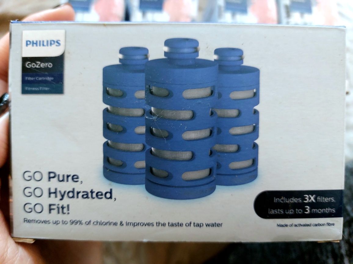 Filtry do butelki/wody Philips Go Zero 15 sztuk (5 pudełek po 3 sztuki