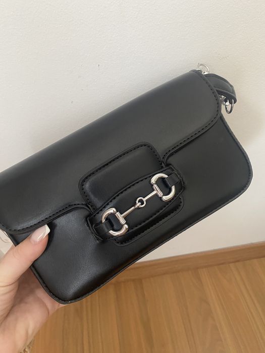 Чорна сумка під Gucci