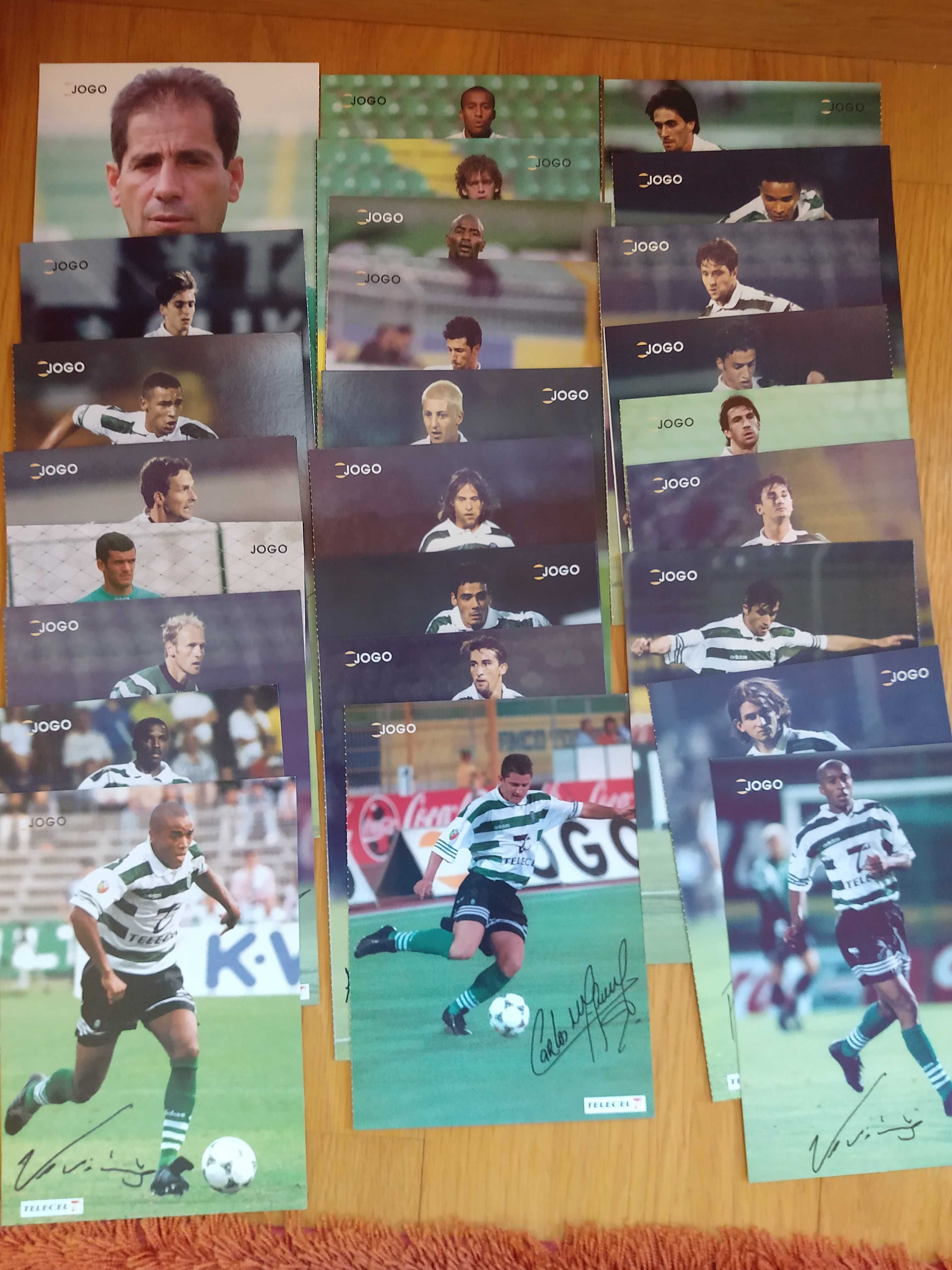 Cromos Postais Os Craques do Jogo 1997 / 1998 / Jornal O Jogo