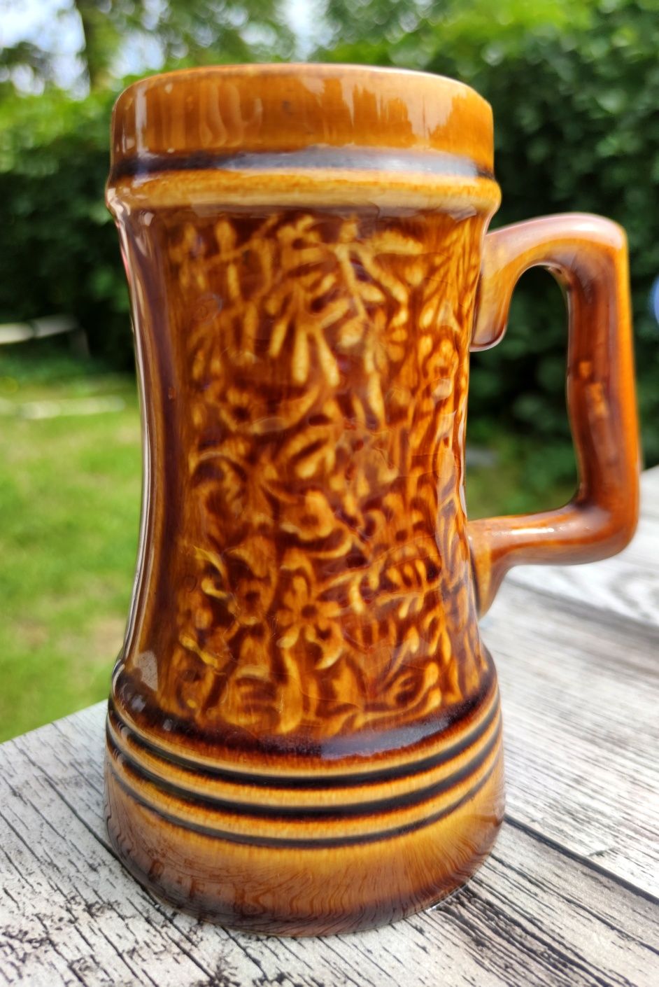 Światny kufel/wazon porcelit, Mirostowice, wys 16cm