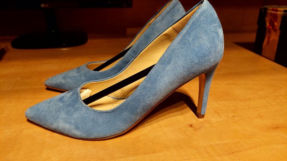 Buty 36 szpilki Sollo Femme czółenka skóra