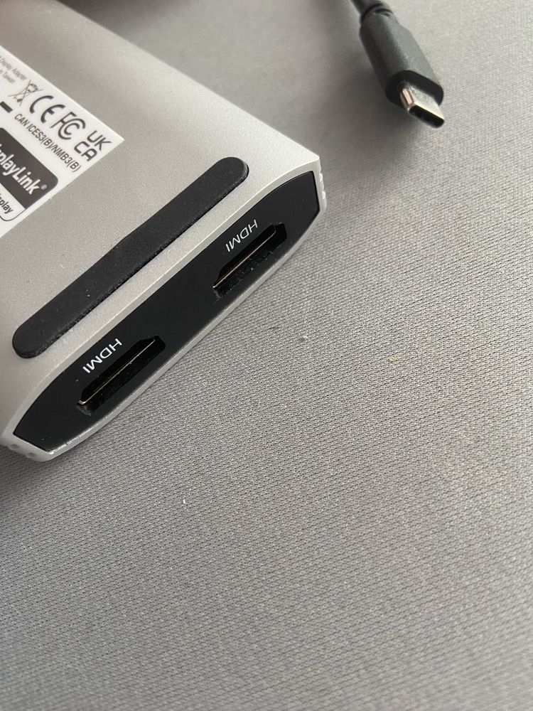 Przejściówka Macbook USB-C HDMI DisplayLink Gwarancja