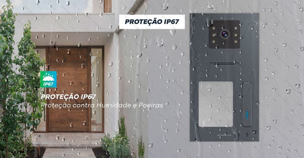 Vídeo Porteiro Posto Externo 2 Fios 1 Botão WIFI Essencial E630