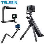 Telesin Трипод Insta360 GoPro Hero DJI Action селфи палка тройна фото