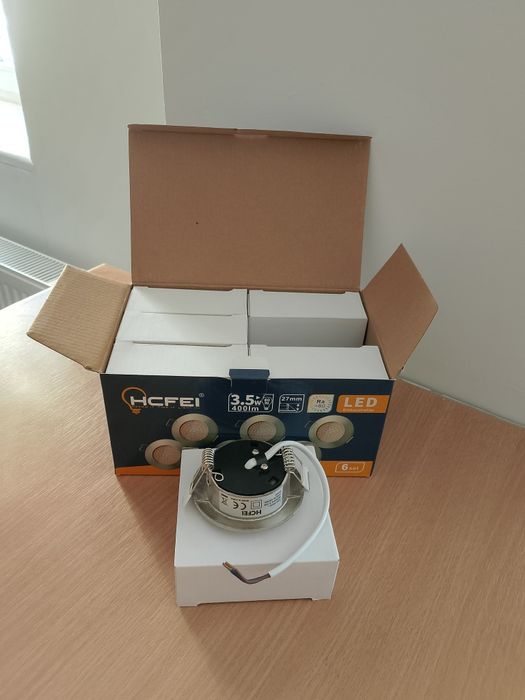 6 płaskich reflektorów LED do wpuszczaniazania