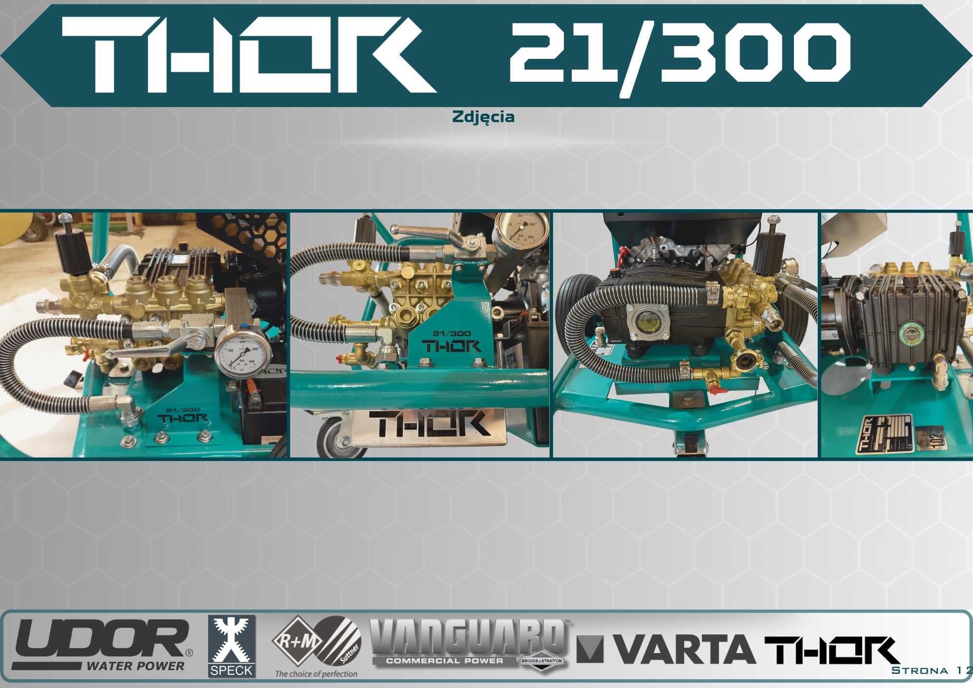 Myjka ciśnieniowa THOR 21/300 – 21L/min 300 bar *Vanguard 18KM*UDOR*