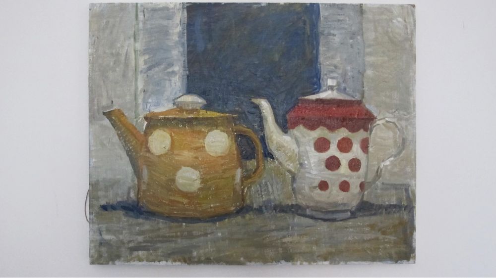 Картина "Натюрморт з чайниками"