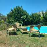 Mesa e cadeiras dr jardim