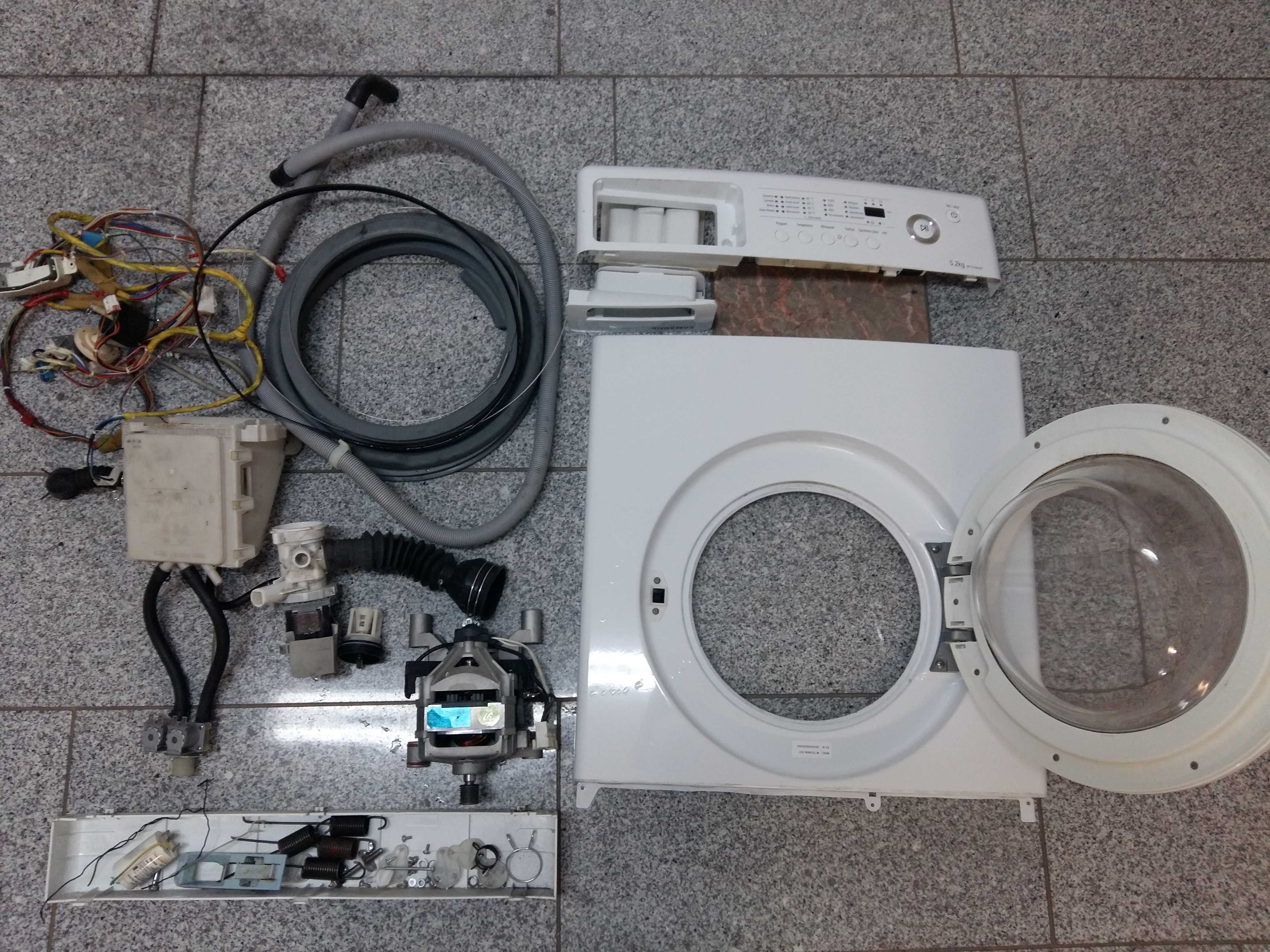 Części do pralki Samsung WF7520NAW Silnik, pompa, fartuch
