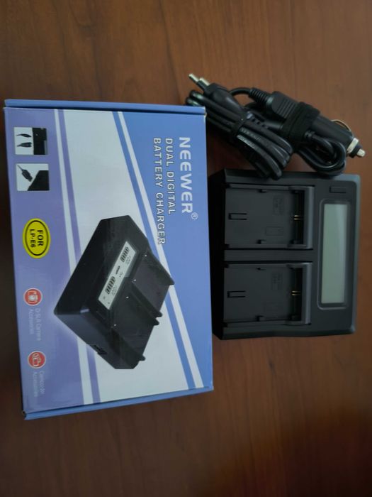 Carregador duplo para bateria máquina fotográfica