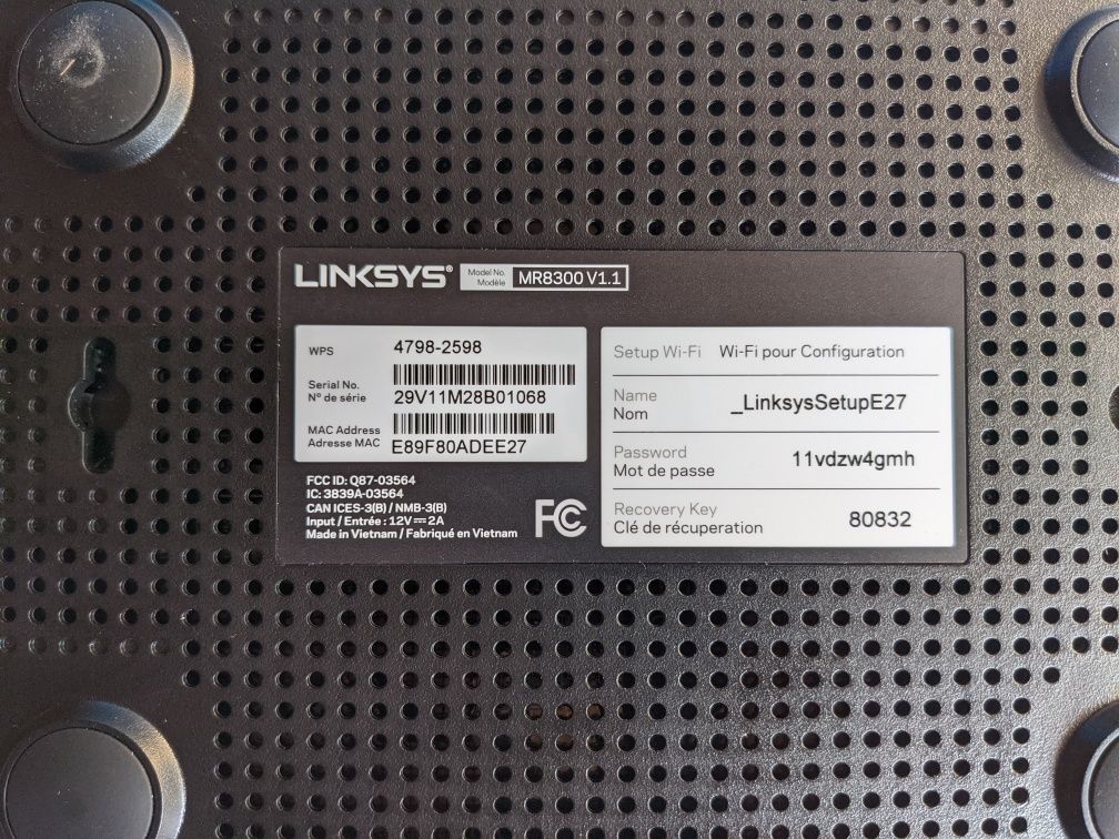 Linksys MR8300 Tri-Band Mesh WiFi 5 Router