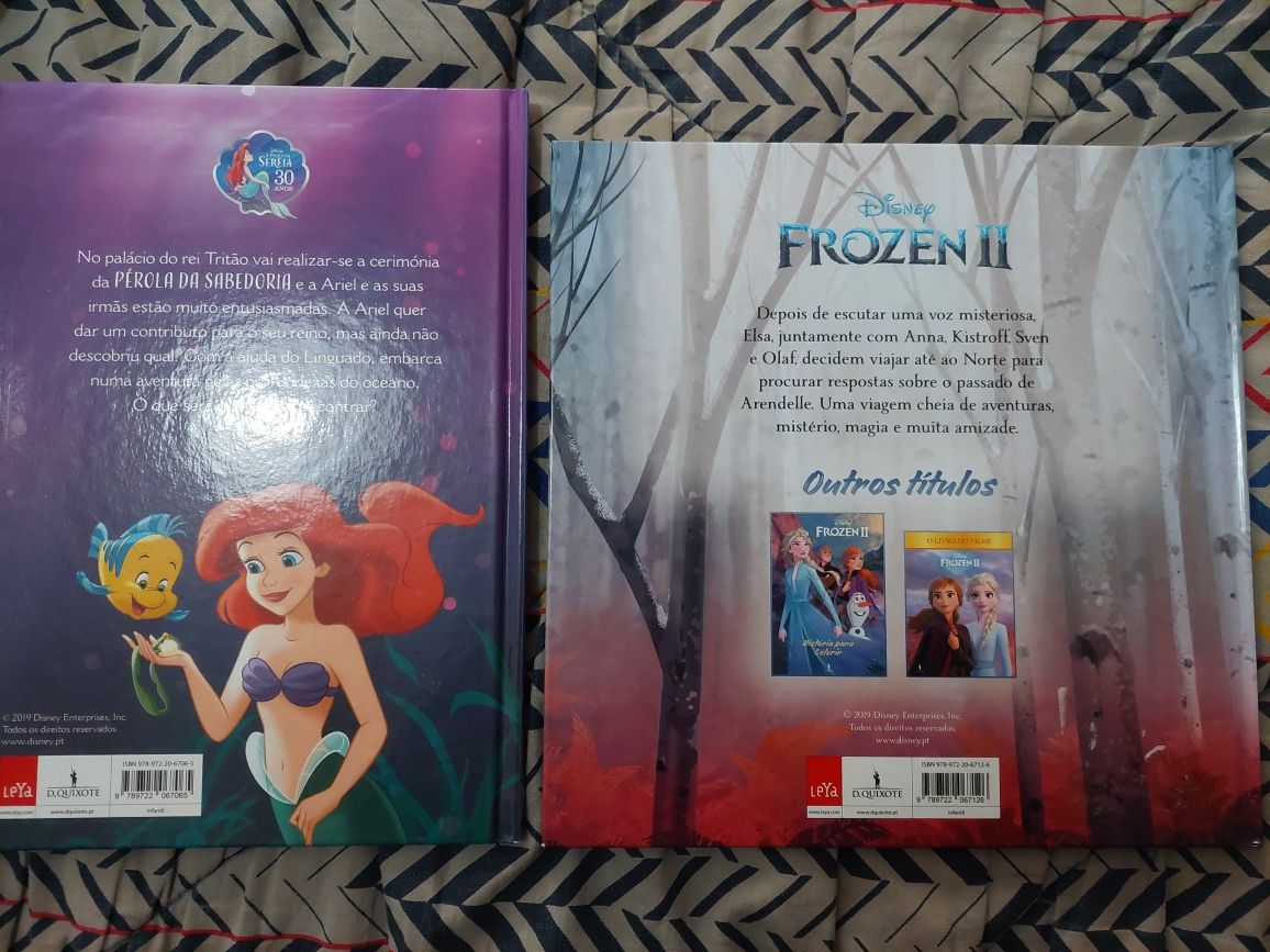 Livros Frozen II Viagem Mágica e A Pérola da Sabedoria da Ariel