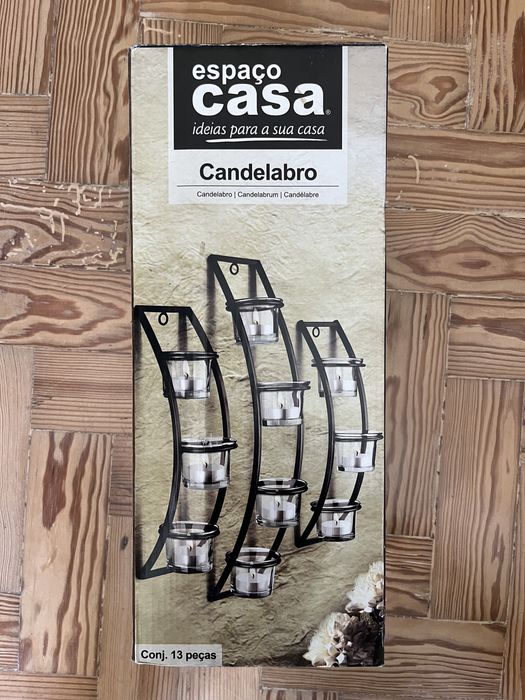 Candelabro de parede para 10 velas - NOVO