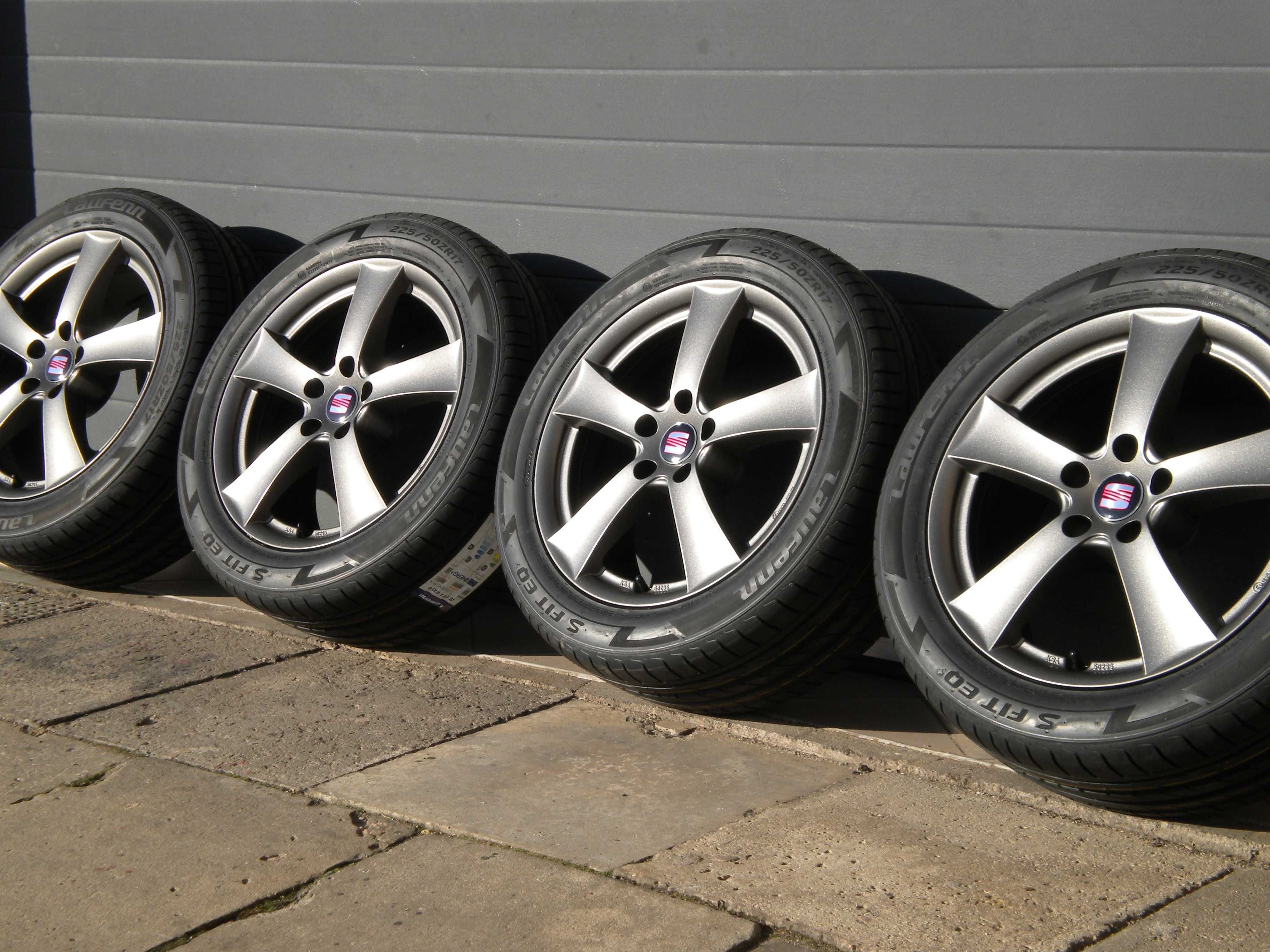 Nowe koła letnie 17 5x112 Seat Alhambra II Dezent + 225/50r17 Laufenn
