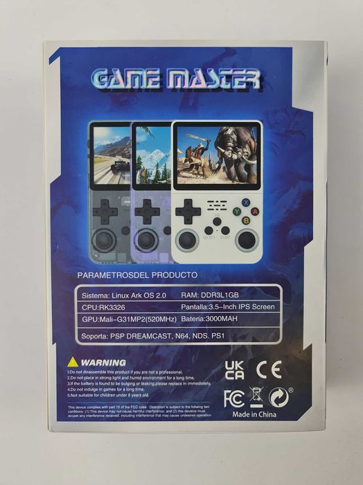 R36S Przenośna Konsola do gier Retro 15000 gier Linux 64GB Fioletowa