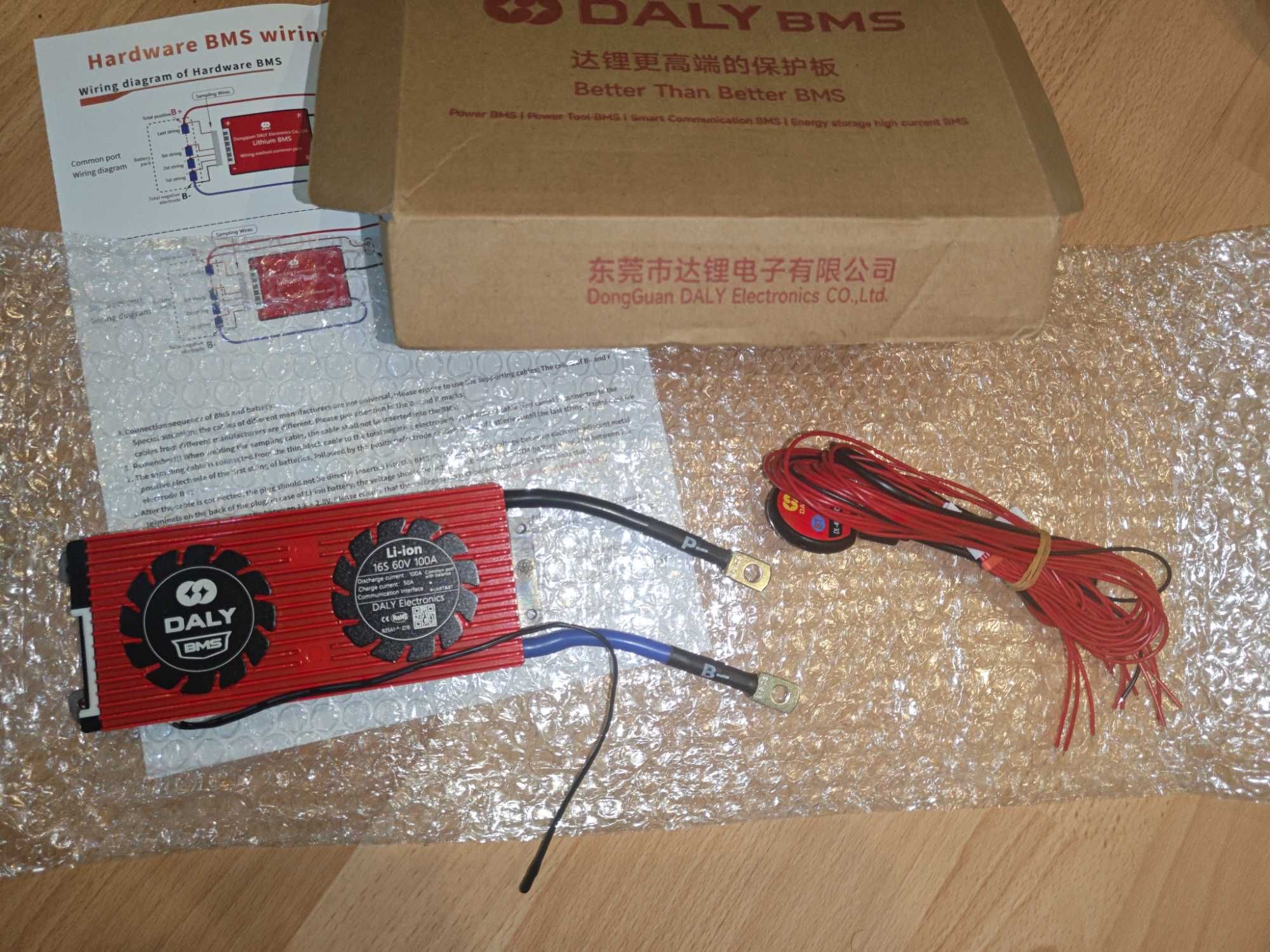 Daly bms 16s 100a li-ion bluetooth