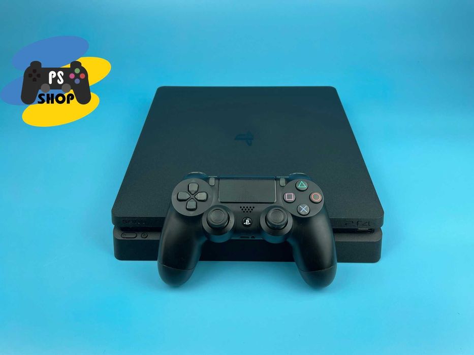 Playstation 4 Slim 1ТБ + 3 гри, Меганабір, Вітринний зразок, Гарантія