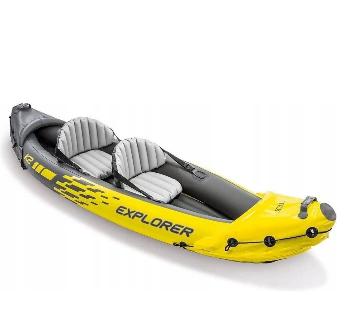 Kajak explorer K2 +wiosła+ pompka - INTEX 68307  dostawa gratis